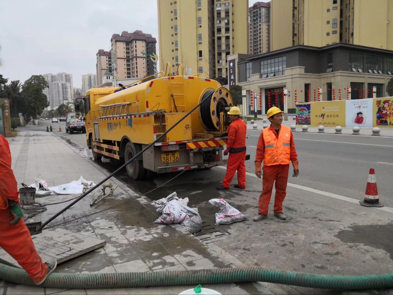 宜州排污管道清淤-管道清洗